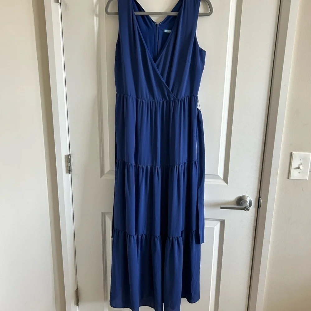 J McLaughlin Women Lavinia Blue Casual Dress 2 - Picture 3 of 14